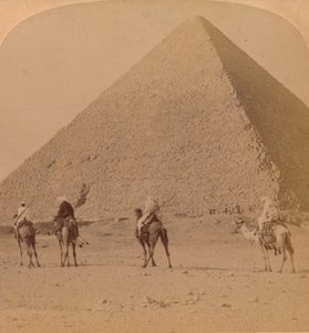 Keops, la mayor de las pirámides, Egipto, 1896 de Unbekannt