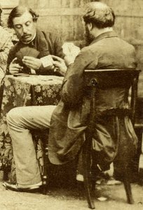 Ajedrez y cartas, c1850s de Unbekannt