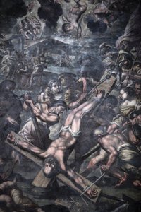Chiesa della Grazia, Galatina, Apulia. Pintura que representa la crucifixión de San Pedro, Galatina, Italia de Unbekannt