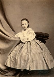 Retrato de infancia de Sofía Perovskaya, 1860s de Unbekannt