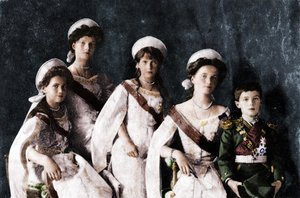 Hijos del Zar Nicolás II de Rusia, c1910 de Unbekannt