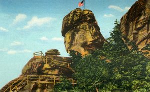 Chimney Rock y Rock Pile, Carolina del Norte Occidental, 1942