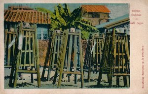 Criminales Chinos en Jaulas de Muerte, c1900 de Unbekannt