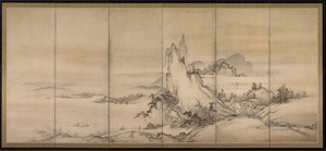 Paisaje chino, 1500s de Unbekannt