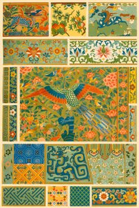 Pintura china, tejido, bordado y cloisonné, 1898 de Unbekannt
