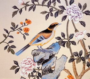 Papel pintado chinoiserie, Marble Hill House, Twickenham, Richmond-upon-Thames, Londres, c2007 de Unbekannt