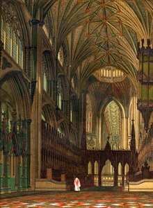 Coro de la catedral de Ely, Cambridgeshire, siglo XIX