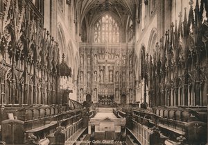 Coro de la Catedral de Winchester, Hampshire, principios del siglo XX de Unbekannt