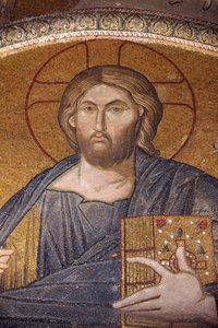Museo de la iglesia de Chora: mosaico de Jesús Pantocrátor, Estambul, Turquía