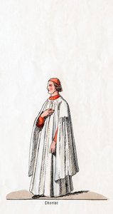 Corista, diseño de vestuario para la obra de Shakespeare, Enrique VIII, siglo XIX
