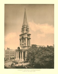 Iglesia de Cristo, Spitalfields, Vista del extremo oeste de Unbekannt