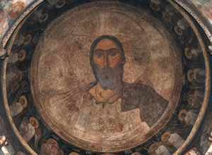 Cristo Pantocrátor, ca. 1350 de Unbekannt