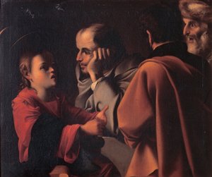 Cristo entre los doctores de Unbekannt