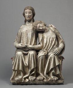 Cristo y San Juan Evangelista, 1300-1320 de Unbekannt