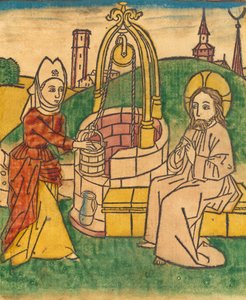 Cristo y la mujer de Samaria, probablemente 1485