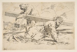 Cristo llevando la cruz en su espalda, copia después de Cantarini, ca. 1637-1639 o después de Unbekannt