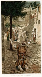 Cristo sanando a los leprosos en Capernaum, c1890