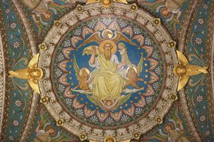 Cristo en Majestad y Tetramorfo. Basílica de Notre-Dame de Fourvière. Lyon de Unbekannt