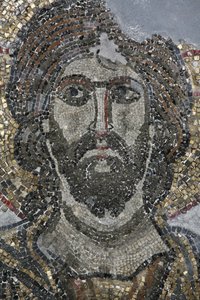 Mosaico de Cristo en la capilla del Gólgota en la Iglesia del Santo Sepulcro, Jerusalén de Unbekannt