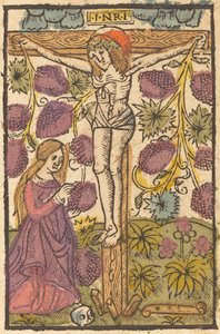 Cristo en la cruz con una vid, c. 1490-1500 de Unbekannt