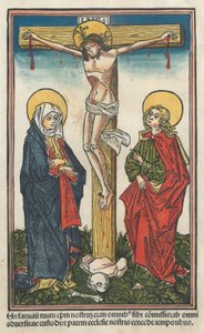 Cristo en la Cruz con la Virgen y San Juan de Unbekannt