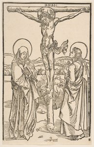 Cristo en la Cruz con la Virgen y San Juan