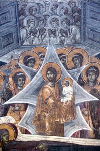 Cristo con el alma de la Virgen en las puertas del cielo, 1321-1322 de Unbekannt
