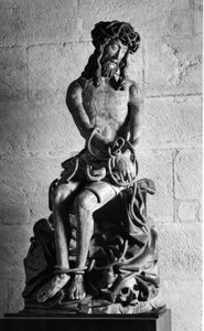 Cristo con ataduras Escultura. Hospices Civiles de Beaune fundados en 1443 por el Canciller Nicolas Rolin, Beaune (Côte d