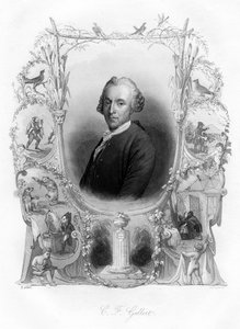 Christian Furchtegott Gellert, poeta alemán, siglo XIX de Unbekannt
