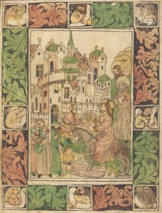 La entrada de Cristo en Jerusalén, c. 1450 de Unbekannt