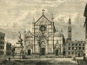 Iglesia de Santa Croce, Florencia, 1890 de Unbekannt