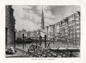 Iglesia de Santa Catalina, Hamburgo, Alemania, 1879 de Unbekannt