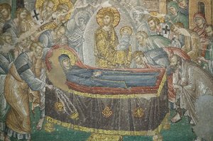 Iglesia de San Salvador de Chora. La Dormición de la Virgen, Estambul, Turquía de Unbekannt