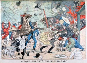Carpa de circo volada, Saint Etienne, Francia, 1903 de Unbekannt