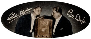 Clapham y Dwyer, humoristas musicales y de radio, 1935