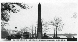 La Aguja de Cleopatra, Embankment, Londres, c. 1920s de Unbekannt