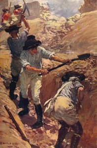 Clive en las trincheras de Arcot, 1751 c1912 de Unbekannt