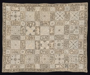Tela con Unicornios, Dragones, Otros Animales y Patrones Florales, 1800s de Unbekannt