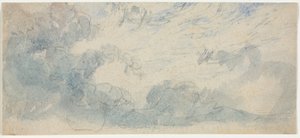 Estudio de nubes, 1800s de Unbekannt