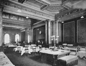 Sala de café del Carlton Club, Londres, c. 1900-1901 de Unbekannt