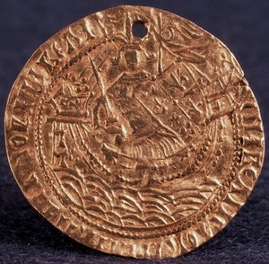 Moneda Korabelnik del Zar Iván III Reverso: Gobernante en su barco, 1471-1490 de Unbekannt