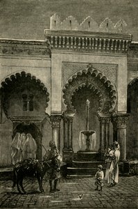 Columnata de la Mezquita de Djamaa-El-Kebir, Argel, 1890