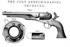 Revólver Colt Frontier, inventado por Samuel Colt 1814-62, c1850