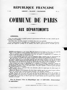 Comuna de París, de los carteles políticos franceses de la Comuna de París, mayo 1871