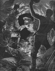 Finalización del túnel de San Gotardo bajo los Alpes, 1880 de Unbekannt