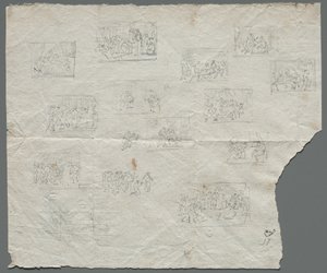 Bocetos compositivos después de Rafael y otros artistas recto, c. 1800