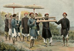 Condamne Marchant Au Supplice, El condenado caminando en castigo, 1900 de Unbekannt