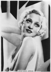 Constance Jordan, actriz, c. 1938 de Unbekannt
