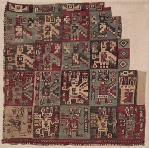 Fragmento de esquina, probablemente de una túnica, 700-1100 d.C. de Unbekannt