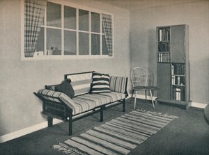 Esquina de la sala de estar diseñada por el Prof. Karl Pullich, 1928 de Unbekannt
